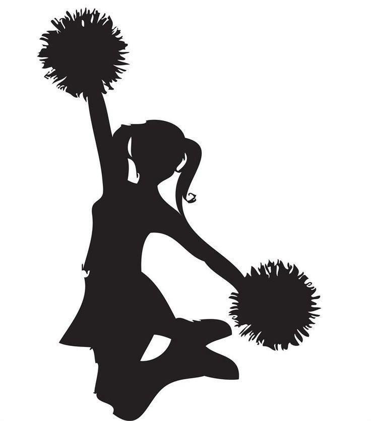 cheerleader with pompoms